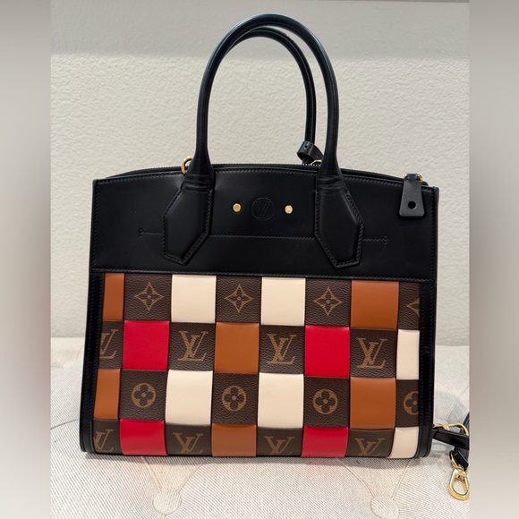 Louis Vuitton City Steamer Damier Tressage Monogram Canvas & Leather MM - Picture 7 of 15